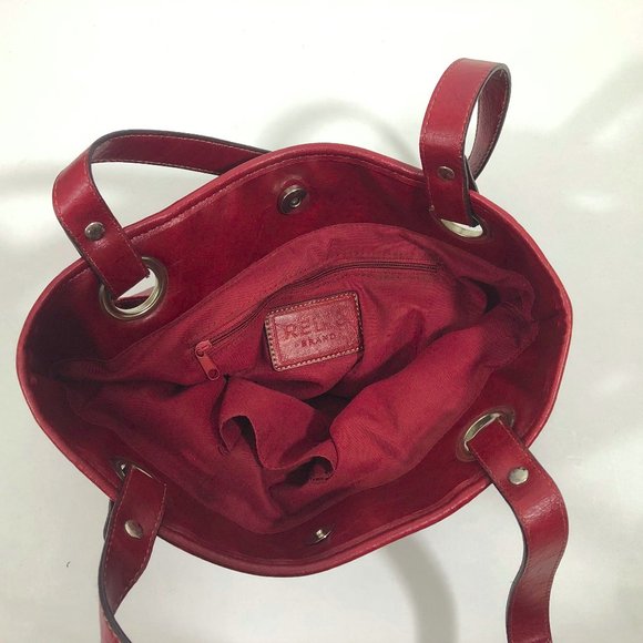 EUC Vintage Relic Burgundy Faux Leather Shoulder B - Picture 6 of 7